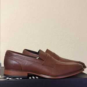 Bar III Rich Brown Leather Loafers